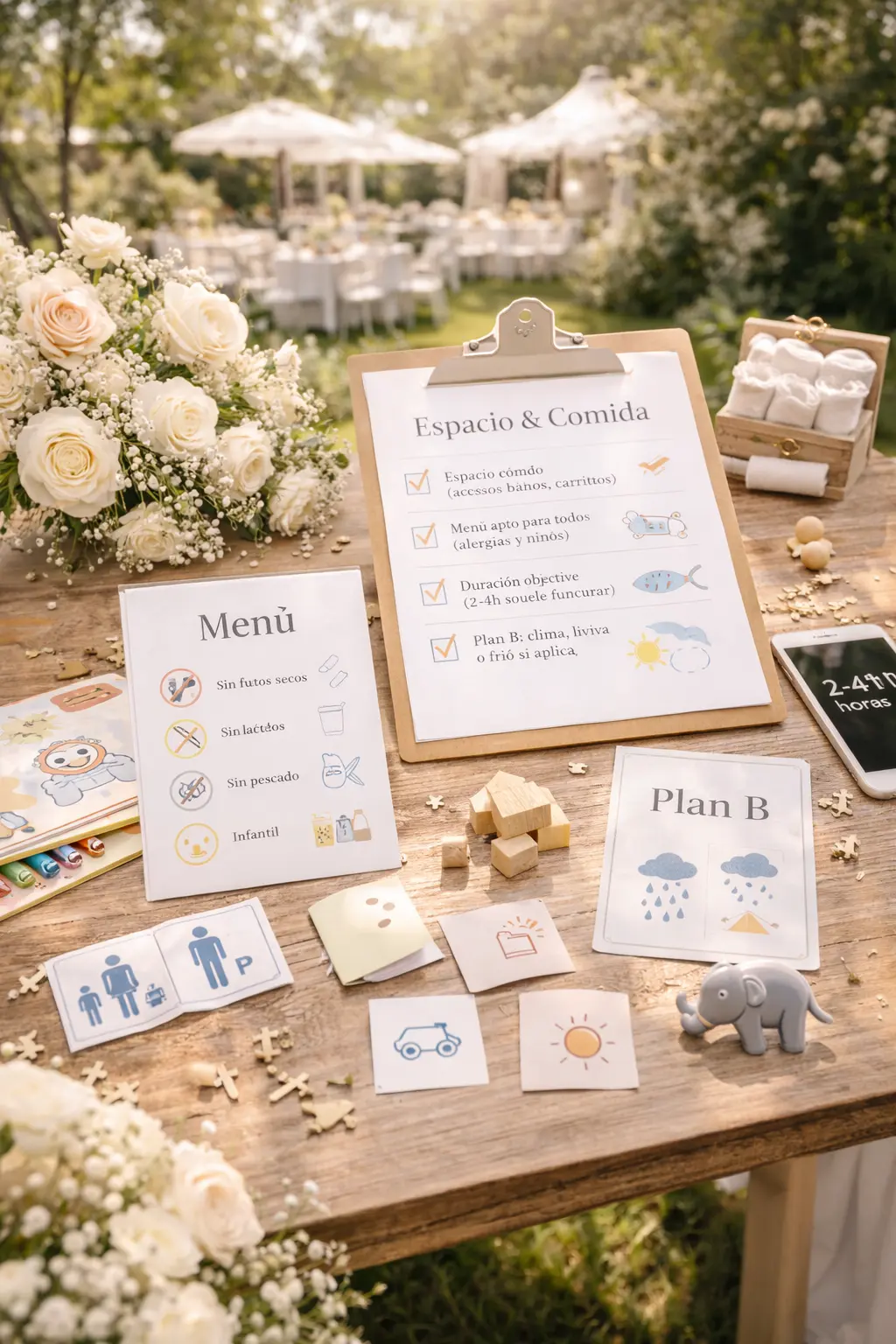 Etapas para organizar un bautizo: decisión base, espacio y comida, decoración y detalles