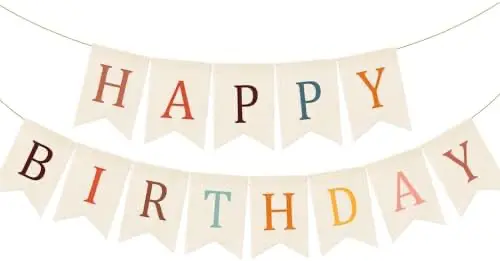 Guirnalda Feliz Cumpleaños para fiesta