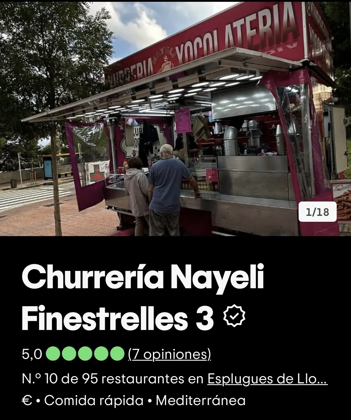 Imagen de reseñas y reputación online de Churrería Nayeli